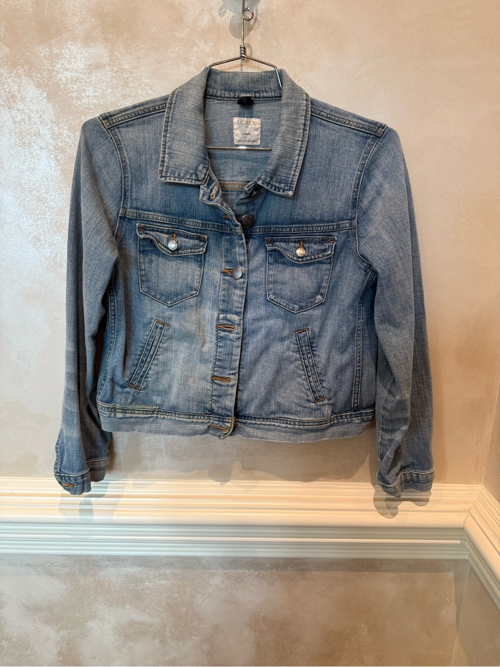 J. Crew Women's Faded Blue Denim Jacket